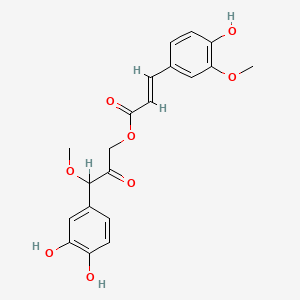 molecular formula C20H20O8 B12740749 Cimiracemate D CAS No. 488804-02-0