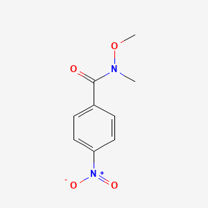 molecular formula C9H10N2O4 B1274076 N-甲氧基-N-甲基-4-硝基苯甲酰胺 CAS No. 52898-51-8