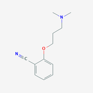 molecular formula C12H16N2O B1274081 2-[3-(Dimethylamino)propoxy]benzonitrile CAS No. 910037-05-7