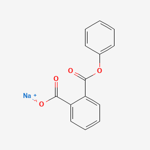 molecular formula C14H9NaO4 B12740819 Sodium phenyl phthalate CAS No. 72175-37-2