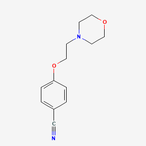 molecular formula C13H16N2O2 B1274082 4-(2-Morpholin-4-ylethoxy)benzonitrile CAS No. 34334-04-8