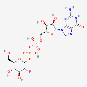 molecular formula C16H24FN5O15P2 B12740874 Gdp-2FMan CAS No. 67341-46-2