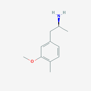 molecular formula C11H17NO B12740932 (2S)-1-(3-Methoxy-4-methylphenyl)propan-2-amine CAS No. 133097-28-6