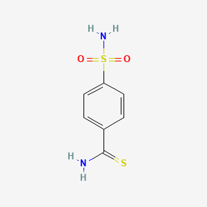 molecular formula C7H8N2O2S2 B1274097 4-Sulfamoylbenzene-1-carbothioamide CAS No. 56236-74-9