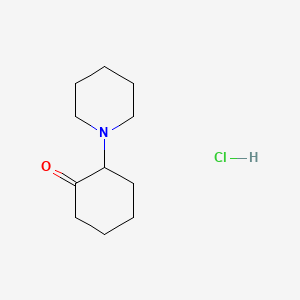 molecular formula C11H20ClNO B1274110 2-Piperidinocyclohexan-1-one hydrochloride CAS No. 7583-60-0