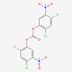 molecular formula C13H4Cl4N2O7 B1274130 双(2,4-二氯-5-硝基苯基)碳酸酯 CAS No. 39489-75-3