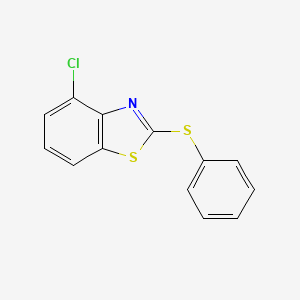 molecular formula C13H8ClNS2 B1274132 4-Chloro-2-(phenylthio)benzothiazole CAS No. 40427-66-5
