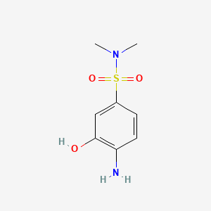molecular formula C8H12N2O3S B1274137 4-amino-3-hydroxy-N,N-dimethylbenzenesulfonamide CAS No. 41608-75-7
