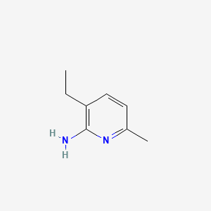 molecular formula C8H12N2 B1274138 3-乙基-6-甲基吡啶-2-胺 CAS No. 41995-31-7
