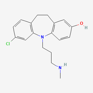 molecular formula C18H21ClN2O B12741569 8-Hydroxydemethylclomipramine CAS No. 104061-28-1