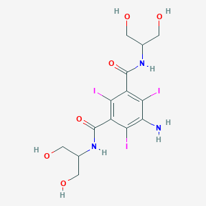 molecular formula C14H18I3N3O6 B127416 N,N'-双-(1,3-二羟基-2-丙基)-5-氨基-2,4,6-三碘异邻苯二甲酰胺 CAS No. 60166-98-5