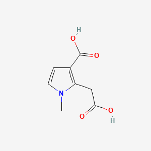 2-(Carboxymethyl)-1-methyl-1H-pyrrole-3-carboxylic acid
