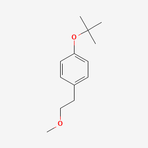 molecular formula C13H20O2 B1274173 1-(tert-Butoxy)-4-(2-methoxyethyl)benzene CAS No. 84697-14-3