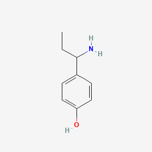 molecular formula C9H13NO B1274174 4-(1-Aminopropyl)phenol CAS No. 85068-38-8
