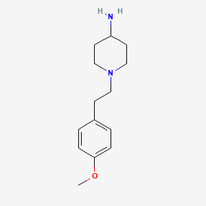 molecular formula C14H22N2O B1274175 1-[2-(4-Methoxyphenyl)ethyl]piperidin-4-amine CAS No. 85098-70-0