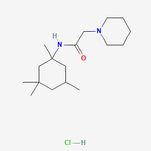 molecular formula C17H33ClN2O B12741842 N-(1,3,3,5-Tetramethylcyclohexyl)-1-piperidineacetamide hydrochloride CAS No. 109653-83-0