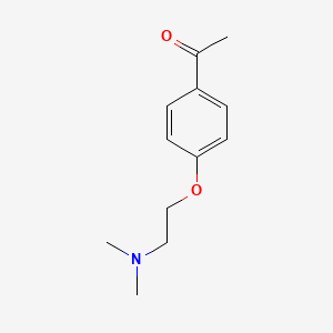 molecular formula C12H17NO2 B1274190 1-{4-[2-(二甲基氨基)乙氧基]苯基}乙酮 CAS No. 2079-49-4