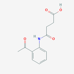 molecular formula C12H13NO4 B1274194 4-[(2-Acetylphenyl)amino]-4-oxobutanoic acid CAS No. 41242-37-9