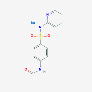 molecular formula C13H12N3NaO3S B012742 Acetylsulfopyridine CAS No. 101651-74-5