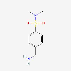 molecular formula C9H14N2O2S B1274201 4-(aminomethyl)-N,N-dimethylbenzenesulfonamide CAS No. 210918-25-5