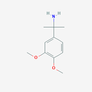 molecular formula C11H17NO2 B1274203 2-(3,4-Dimethoxyphenyl)propan-2-amine CAS No. 153002-39-2