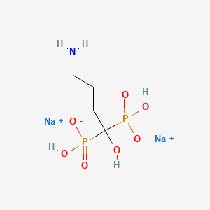 molecular formula C4H11NNa2O7P2 B12742042 Alendronate disodium CAS No. 134606-40-9