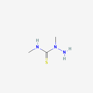 molecular formula C3H9N3S B1274209 2,4-Dimethylthiosemicarbazide CAS No. 6621-75-6