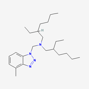 molecular formula C24H42N4 B1274214 n,n-Bis(2-ethylhexyl)-4-methyl-1h-benzotriazole-1-methanamine CAS No. 80584-90-3