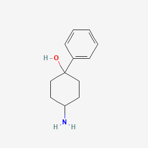 molecular formula C12H17NO B1274218 4-Amino-1-phenylcyclohexan-1-ol CAS No. 51171-78-9
