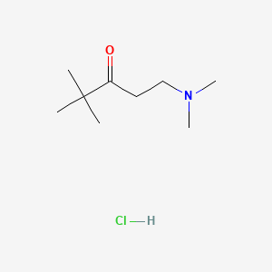 molecular formula C9H20ClNO B1274220 1-(Dimethylamino)-4,4-dimethylpentan-3-one hydrochloride CAS No. 53400-42-3