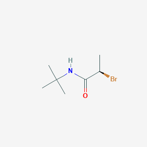 molecular formula C7H14BrNO B12742257 2-Bromo-N-tert-butylpropanamide, (R)- CAS No. 94347-54-3