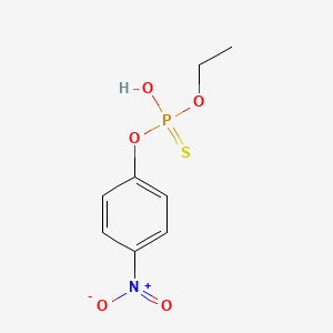 molecular formula C8H10NO5PS B12742278 O-Ethyl O-(4-nitrophenyl) phosphorothioate CAS No. 15576-30-4