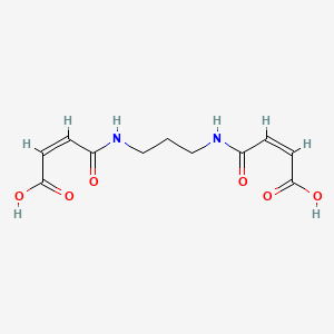 molecular formula C11H14N2O6 B12742326 N,N'-Trimethylenedimaleamic acid CAS No. 6331-21-1