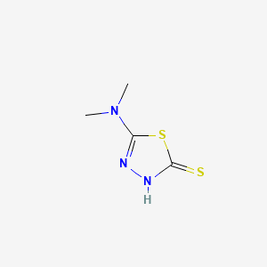 molecular formula C4H7N3S2 B1274233 5-(dimethylamino)-1,3,4-thiadiazole-2-thiol CAS No. 2810-66-4