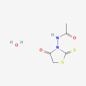 molecular formula C5H8N2O3S2 B1274243 Rhodanine, N-acetamido-, hydrate CAS No. 73855-54-6