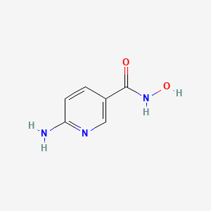 molecular formula C6H7N3O2 B1274247 3-Pyridinecarboxamide, 6-amino-N-hydroxy- CAS No. 76706-59-7