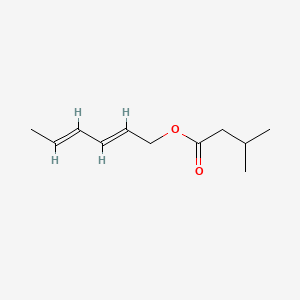 molecular formula C11H18O2 B12742565 2,4-Hexadienyl methylbutyrate CAS No. 72845-96-6