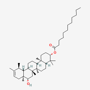 molecular formula C42H72O3 B12742577 Faradiol 3-o-laurate CAS No. 270078-40-5