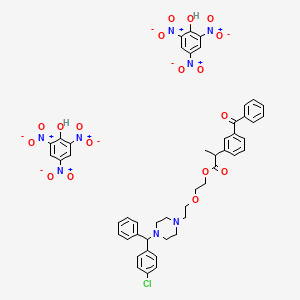 molecular formula C49H45ClN8O18 B12742583 Einecs 278-557-6 CAS No. 76823-80-8