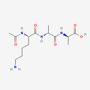 molecular formula C14H26N4O5 B1274260 Ac-Lys-D-Ala-D-Ala-OH CAS No. 28845-97-8