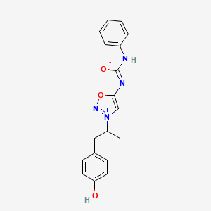 molecular formula C18H18N4O3 B12742681 P'-hydroxymesocarb CAS No. 175296-79-4