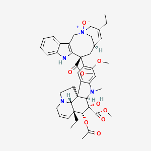 molecular formula C45H54N4O9 B12742703 Vinorelbine metabolite M1 CAS No. 1032390-76-3