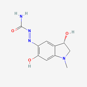 molecular formula C10H12N4O3 B12742704 Carbazochrome, (S)- CAS No. 329329-71-7