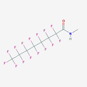 molecular formula C9H4F15NO B12742730 N-Methylpentadecafluorooctanamide CAS No. 89685-56-3