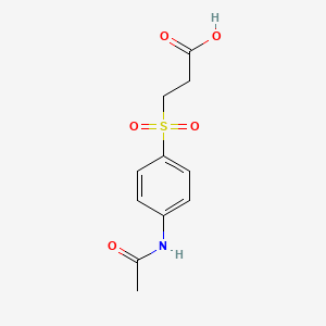 molecular formula C11H13NO5S B1274277 3-(4-Acetylamino-benzenesulfonyl)-propionic acid CAS No. 300670-60-4