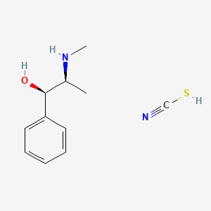 molecular formula C11H16N2OS B12742790 Ephedrine thiocyanate CAS No. 13900-17-9