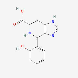 molecular formula C13H13N3O3 B1274280 4-(2-hydroxyphenyl)-4,5,6,7-tetrahydro-1H-imidazo[4,5-c]pyridine-6-carboxylic acid CAS No. 79638-54-3