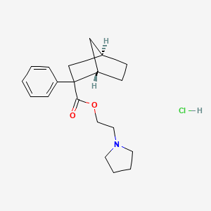 molecular formula C20H28ClNO2 B12742826 Bicyclophenamine hydrochloride CAS No. 20185-96-0