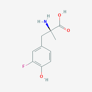 molecular formula C10H12FNO3 B12742836 3-Fluoro-alpha-methyl-L-tyrosine CAS No. 1270110-75-2
