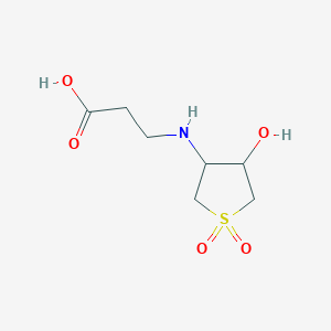 3-[(4-Hydroxy-1,1-dioxothiolan-3-yl)amino]propanoic acid